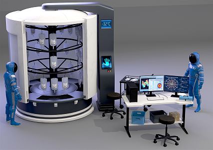 Modern Pharmaceutical Cabin 3d model