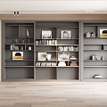 Light Luxury Bookcase 3d model