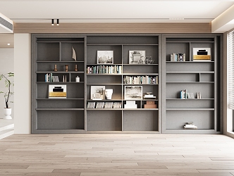 Light Luxury Bookcase 3d model