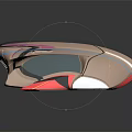Futuristic Sleek Car Design With Metallic Rose Gold Finish And Aerodynamic Shape