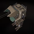 Robot attack robot intelligent machine science fiction robot mechanical warfare police future high-tech low face number low model simple model film and television level super realistic 3d model