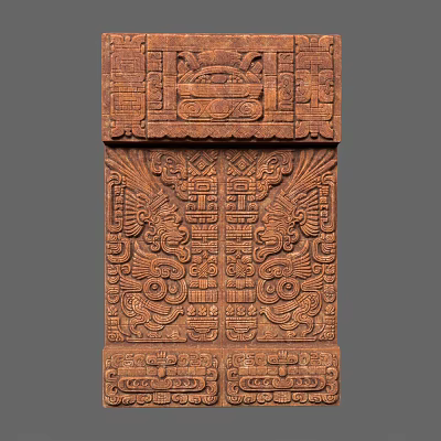 Ancient Architecture Historic Carved Patterns With Symmetrical Designs And Intricate Details 3d model