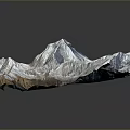 Beautiful Natural Mountain Landscape With Snowy Peaks And Rugged Terrain Features