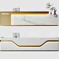 Modern Front Desk 3d model