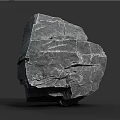 Rough Gray Rock Formation With Detailed Surface Texture And Natural Cracks In Nature