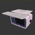 Modern White Lab Equipment With Open Lid Green Grid Display Blue Border And Black Knob