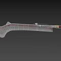 Meat cleaver weapon cold weapon ancient weapon medieval weapon PBR material next generation game equipment war knife short handle axe sacrificial weapon 3d model