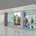 DASNROO Mall Counter With Modern Leather Goods Shoes Display And Elegant Showcase