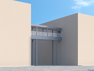 Corridor Steel Corridor Building Components 3d model