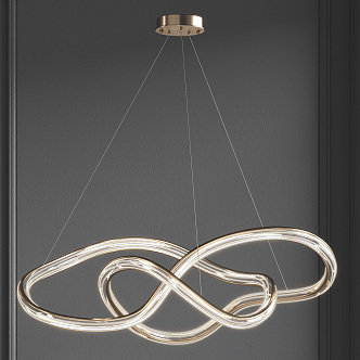 Light Luxury Chandelier 3d model