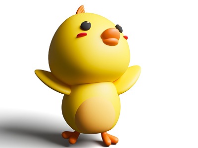 Cartoon IP character animal chick Chickenr 3d model