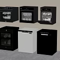 Modern Kitchen Appliances In Various Styles With Black And White Designs For Home Use