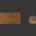 Handwoven Storage Baskets Ceramic Jar And Wooden Plates For Home Use