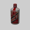 Realistic Maotai wine bottle material complete lighting 3d model