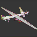 Advanced Long Wing Drone With Propeller Landing Gear And White Exterior Design