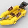 LEGO toy blocks hovercraft 3d model