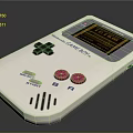 Nintendo Game Boy Classic Handheld Gaming Console With White Design And Pink Buttons