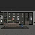 Modern Walk in Closet Interior Design With Hanging Rods Shelves And Storage Cabinets