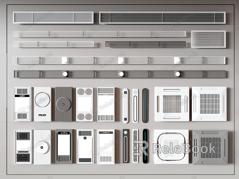 Modern air conditioner air outlet air conditioner outlet circular outlet central air conditioner air outlet extremely narrow outlet exhaust outlet exhaust fan model