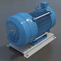 Motor Induction Motor Cross-section Motor Industrial Equipment Water Pump Water Pump Low Face Number Game Low Model Simple Model Video Level Super Realistic 3d model