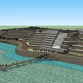 Modern Coastal Hotel Building With Curved Structure Waterfront Location And Parking