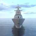 Modern Navy Advanced Frigate 3d model