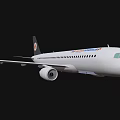 Blue Sky Airlines White Passenger Plane With Modern Design And Streamlined Body