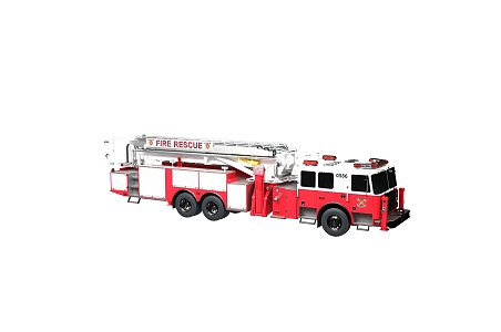 fire truck fire truck fire rescue vehicle 3d model