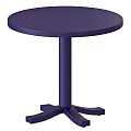 Stylish Modern Side Table With Multiple Color Options And Various Base Designs 3d model