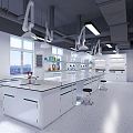 Modern Laboratory Laboratory Inorganic Pretreatment Room and Atomic Absorption Room 3d model