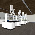 Modern Laboratory Physics Laboratory Tables and Chairs Laboratory Equipment Laboratory Research Room 3d model