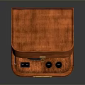 Classic Wooden Portable Record Player with Open Lid Vinyl Record and Stylus