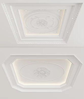 European-style ceiling 3d model