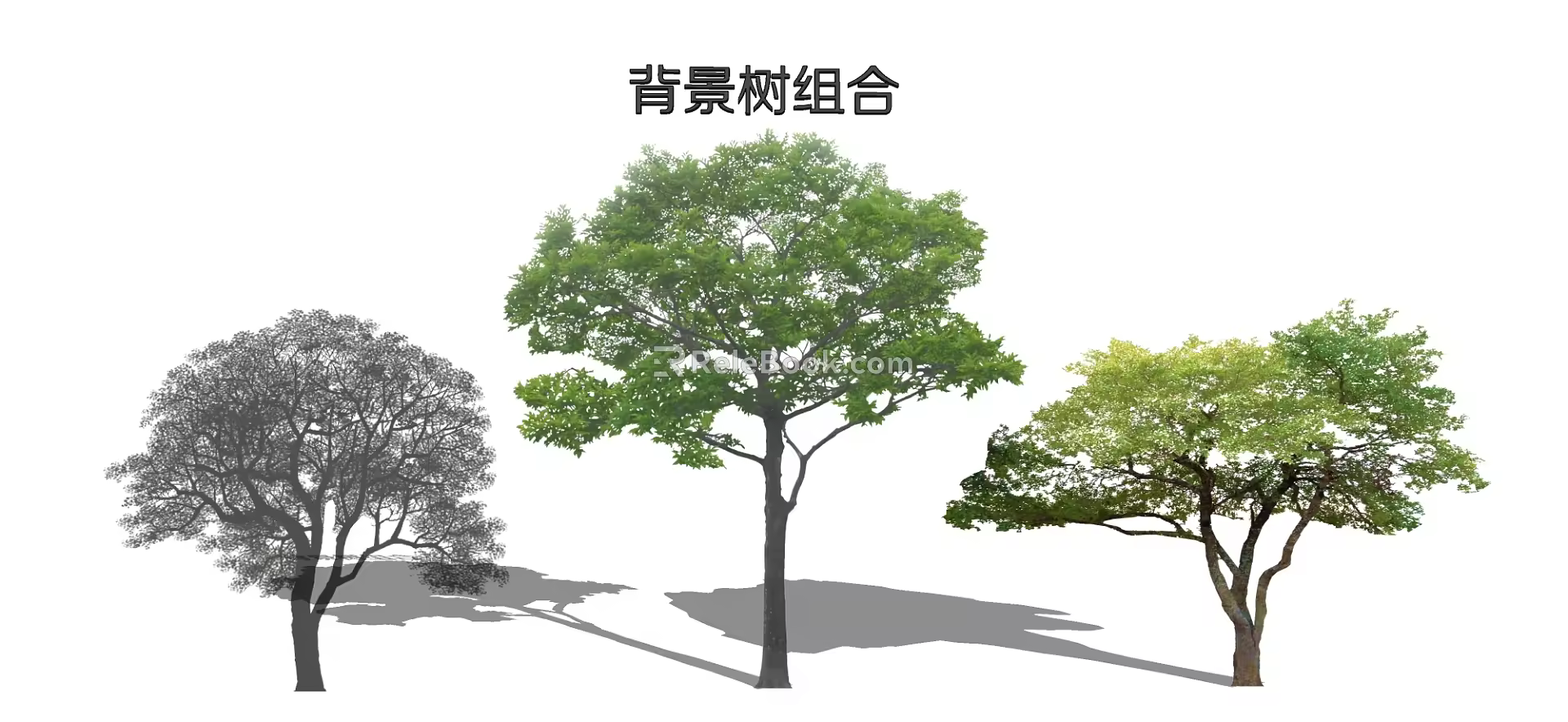 modern tree arbor big tree 3d model