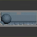 European Style Multi Story Building With Blue Dome Ground Floor Shops And Windows