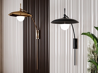 Wind wall lamp combination 3d model