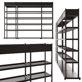 Showcase Shelf Storage Rack 3d model