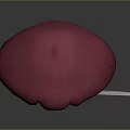 Cute Mushroom Cartoon Character Holding Sharp Knife With Red Hat And White Body