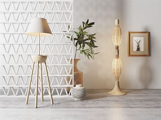 Nordic floor lamp 3d model