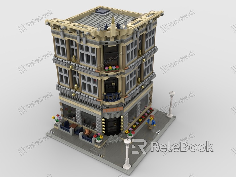 LEGO Toy Building Store Shop Bakery Street model