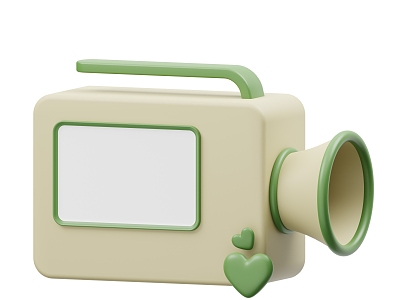 Modern Camera Cartoon Camera 3d model