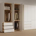 Modern minimalist wardrobe 3d model