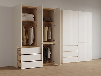 Modern minimalist wardrobe 3d model