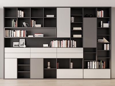 Modern bookcase model