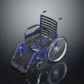 Ergonomic Wheelchair Furniture With Metal Frame Armrests Footrests And Smooth Rolling Wheels