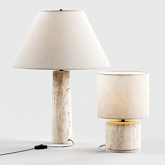 Modern West Elm Table Lamp 3d model