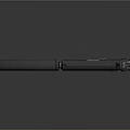 Tactical Weapon Design Featuring Classic Pistol With Silencer And Metal Finish