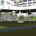 Tranquil Courtyard Garden Design With Lush Greenery Water Features And Stone Pathways