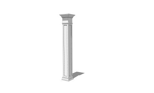 European Roman Column 3d model