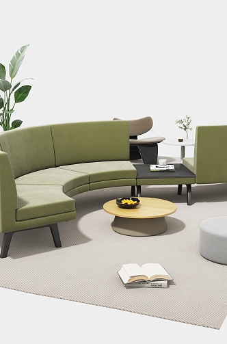 Leisure Sofa Office Leisure Sofa Shopping Mall Leisure Sofa Lounge 3d model